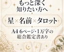 星と名前でいまの迷いを1つ鑑定します はじめての方へ｜星×名前×タロットのPDF・3千字 イメージ5