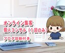 オンライン集客コンサル(1回)+ブログ診断致します ブログ(YouTube)+SNSがサービス対象です。 イメージ1