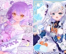 VTuber1枚絵、オリキャラアイコンなど描きます 厚塗りでSNSで使えるアイコンを作成します！ イメージ5