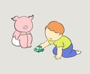 動物や野菜などゆるくてかわいいイラスト描きます 商用利用可！子ども向けデザインにぴったり イメージ2