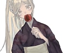 手書き風の透明感あるアイコンイラストを描きます 線の細い・華奢な人物が得意です！商業利用可 イメージ2