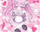 キュートなデフォルメイラスト制作します キラキラ可愛いSDイラストです！ イメージ1