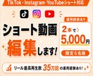 ショート動画を編集します お手頃価格で最後まで見たくなる動画を丁寧に作成 イメージ1