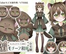 Vtuberキャラデザ～モデリングまで制作します Live2Dモデル・パーツ分けイラスト・ロゴ・SDもご用意！ イメージ4