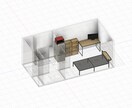 引越、家具購入時に３D間取図で検討お手伝いします ご自宅を３Dで再現して家具のサイズや配置を鮮明なイメージに！ イメージ1