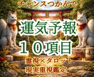 チャンスつかんで！運気予報10項目お伝えします 良日/悪日/人間関係/仕事/金運/恋愛/など良い流れ掴んで！ イメージ1