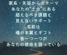 名前の音から魂のテーマを読み解きます 名前から“進む方向”をお伝えします。 イメージ4