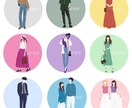 SNSでご利用いただけるアイコンを作成いたします クレヨンタッチ_お洒落アイコン イメージ4