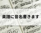 楽譜にドレミ(音名)書きます 楽譜読めない方の為にドレミかきます！ イメージ1