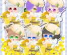 春にっぴたりなキャライラスト描きます アイコン用の背景付きで春を感じられる！商用利用可能！ イメージ4