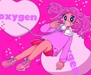 ポップでカラフルなイラスト描きます 周りと差をつけたい人必見！目を引く個性的な絵柄です！ イメージ4