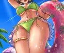 キャラクターイラスト・一枚絵を制作します 背景ありの一枚絵からキャラクターイラストまで対応します イメージ2