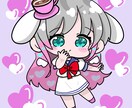 ぷにぷにで可愛いちびキャラのイラストを描きます 一枚絵、アイコン、グッズなどに！！ イメージ5