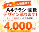 キャンペーン中!!パッと伝わるデザインを作成します 低コストで高クオリティなチラシを作成したい方オススメです イメージ1