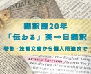 翻訳歴20年のプロが丁寧・正確に英→日翻訳します ただ訳すだけでなく、“伝わる”翻訳を。幅広い分野に対応します イメージ1