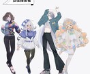 TRPG立ち絵/表情差分描きます 【女性】【若い男性】【中性的な人物】が得意です！ イメージ2