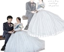 結婚式のウェルカムボード作成します ご本人そっくり & 美化して描きます♡ イメージ6