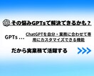 AIの知識不要！話題のChatGPTs作成します 生成AIの導入をご検討中の方へ、専用のGPTsをお作りします イメージ3