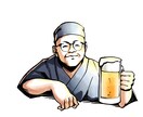 集客UP！目立って親しみやすい似顔絵の看板描きます 作者の雰囲気のわかる看板で差をつけませんか？目立つ似顔絵看板 イメージ1