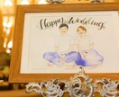 お洒落な結婚式のウェルカムボードを描きます アパレル歴7年で培ったセンスであなたの結婚式に彩りを加えます イメージ4