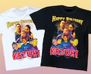 オリジナル ロックTシャツをデザインし作成します 記念日やお祝いなどに♪♪オリジナルのロックTシャツ作成！ イメージ1