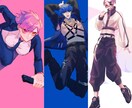 アイコン&一枚絵&立ち絵を制作します SNS、ゲームやサムネイルなどで使用する絵を描きます！ イメージ3
