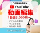 Youtube動画編集サポートします ご要望を伺い親切&丁寧な動画制作します。 イメージ1