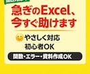 急ぎOK｜締切前のExcel　やさしく解決します 誰にも聞けないExcelの困りごと、やさしくサポートします イメージ1