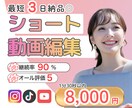 最短３日◎実績多数！リール・ショート動画編集します 視聴維持率UP！最後まで見られる動画に仕上げます｜丁寧対応◎ イメージ1