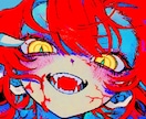 インパクトのあるアイコンイラスト制作します ダークで繊細なのに派手なビビット！？唯一無二を求めるアナタへ イメージ1