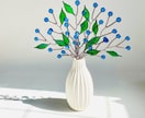 色鮮やかなブルーのかすみ草のスワッグを作ります お部屋に彩りを加えるアレンジフラワー イメージ3