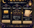 複数デッキで恋愛やお悩みを丁寧に鑑定します 今の状況を深く整理し、次の一歩を一緒に探します イメージ2
