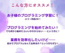 お子さんから大人まで、プログラミング基礎教えます 元塾講師の現役エンジニアが最初の一歩をわかりやすくサポート！ イメージ2