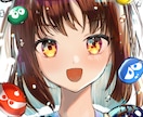 かわいいアニメ風アイコンを作成します キラキラした絵柄や鮮やかな色遣いのアイコンを制作します！ イメージ1