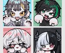 小さくても映える！デフォルメイラストお描きします 3頭身のデフォルメなのでグッズやアイコンなどにもおすすめ！ イメージ3