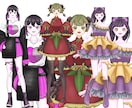 IRIAM/TRPG等配信用【立ち絵】描きます 細かいデザインが決まっていなくても大丈夫！女の子得意です！ イメージ6