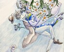 味わいのある手描きイラスト作成します ウェルカムボード、似顔絵、インテリア等用途に合ったイラスト イメージ3