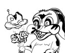 アイコン作成・店舗ロゴ・アパレルデザイン作成します ポップな動物ものから人物もの描きます‼︎ イメージ3