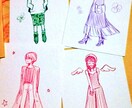 写真を元に手描きの似顔絵、もしくは貴方が思い描くオリジナルキャラクターを描かせて下さい。 イメージ1