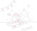 オリジナルのシンプルな線画イラストを作成します 待受やSNSアイコンに最適！プレゼントにもおすすめ♪ イメージ1