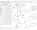 格安！メンズ服の仕様書作成を行います 経験豊富な現役ファッションデザイナーがお手伝い致します！ イメージ1