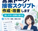 営業トーク・接客スクリプトを作成・改善します 現場でそのまま話せる自然な言葉に整えます イメージ1