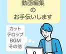 3枠限定！動画編集承ります 芸大映像学科出身者が編集致します！お気軽にご相談ください！ イメージ1