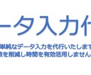 データ入力を代行いたします 単純な文字入力を代行いたします。短納期対応可能です。 イメージ1