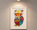 ビビットなカラフルイラスト描きます ビビットカラーの世界で一匹の動物たちを描くのが得意！ イメージ5
