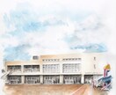 建物の水彩画描きます 自宅、通っていた幼稚園、祖父母のお家 絵で残します イメージ1
