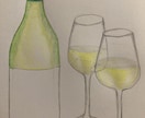 主にワインボトルのデザイン、イラスト描きます ワインボトルの絵を描いています。 イメージ1