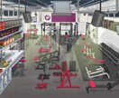 インパクトUP！施設をイラスト化します ！新築・中古購入や新規店舗オープンなどの販促に！！ イメージ2
