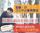 金融・IT・コンサル業界限定｜仕事の悩みを伺います ★30年超の業界経験＋キャリアの専門家｜否定せずにアドバイス イメージ1