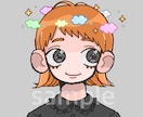 バストアップSNSアイコン描きます ポップでキラキラ 目を引くかわいいイラスト⭐️ イメージ2